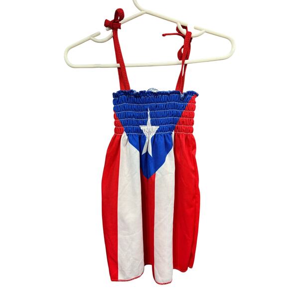 5/$15 Puerto Rican Flag Dress - 0-3mo - Picture 1 of 3